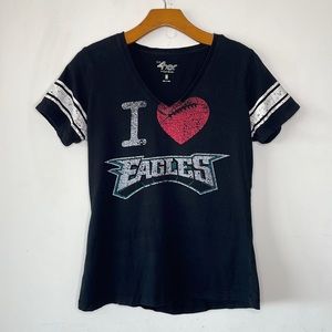 “I Love Eagles”V-Neck T-Shirt